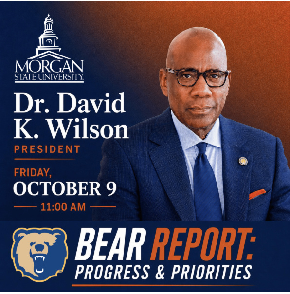 Flyer promoting President Report on October 9th